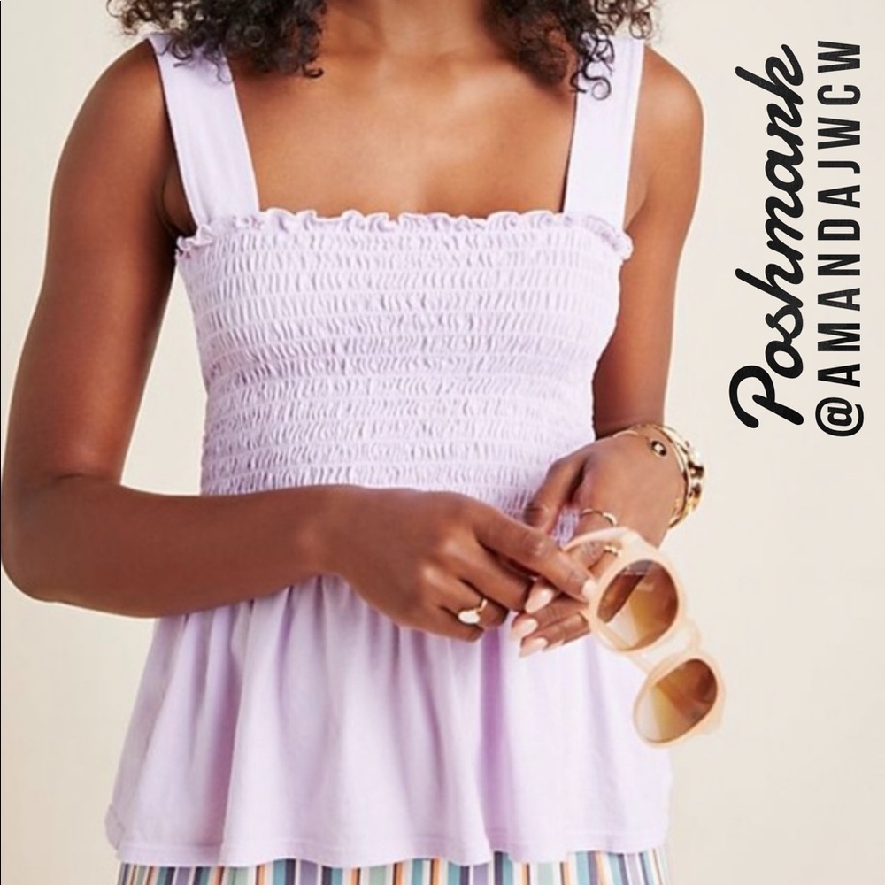 Anthropologie T.La Sivan Smocked Tank - NWT - Picture 2 of 7